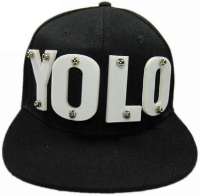 Godbead Unisex 3D Letters Rivet Hip-Hop Hat Spikes Snapback Baseball Cap(J73)