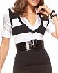 Wide Stripe Vested Silk Shirt main image