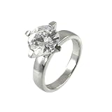 Sterling Silver Wedding Band with Large Round Center - 7
