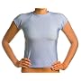 Beach Depot UPF 50+ Women's Cap Sleeve Rash Guard Shirt - Carolina Blue