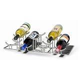 46778 Satin Nickel Euro Hilo 7-Bottle Wine Rack from Spectrum by Wine Essentials