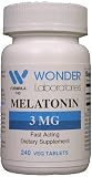 Melatonin 3mg Fast Acting Dietary Supplement - 240 Veg Tablets #7439