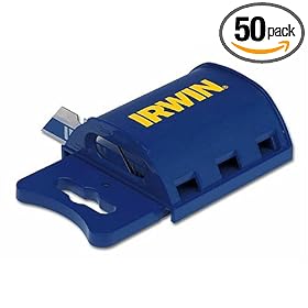 Irwin Industrial Tools 2084300 Bi-Metal Blue Utility Blade, 50-Pack