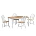 Farmhouse 5-pc. Dining Set - White/ Natural