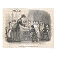 Mama Serves the Twelfth Day Cake to a Party of Children Art Giclee Poster Print by Thomas Williams, 24x18
