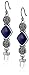Lucky Brand Lapis Double Pave Drop Earrings