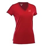 NCAA Women's Nebraska Cornhuskers Dream V-Neck Tee (Dark Red, Small)
