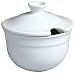 Emile Henry Couleurs Covered Sugar Bowl, White
