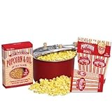 New Focus Electrics West Bend Stove Top Popper Gift Set W/10 Colorful Pop-Up Popcorn Boxes