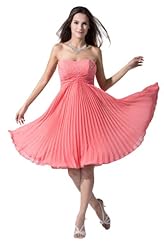Chiffon Beaded Sweetheart Empire   Waistline Cocktail Bridesmaid Dress/Party Dress 