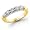 14K Yellow Gold 1.00 ctw. Five - Stone Diamond Wedding / Anniversary Band (G-H;SI1-2) Size 5