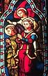Frameable Art Card for Christmas - Angels in Stained Glass from Riverton