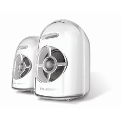 Samsung Pleomax PSP-7000W USB Crystal 2.0-Channel Speakers (White).