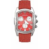 Aqua Master Ladies Small Rectangular Domed-Crystal Loop Diamond Watch by Aqua Master