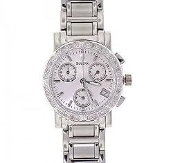 Women's Bulova 96R19 Diamond Watch - Stainless Steel