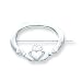Sterling Silver Claddagh Pin with 20 inch Sterling Silver Chain