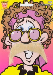 Blonde Costume Moustache
