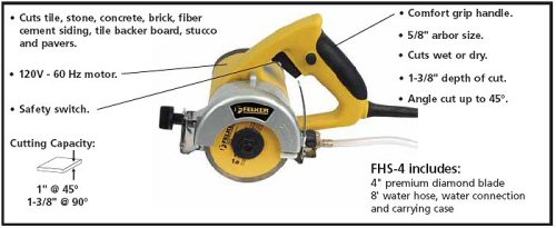 Felker FHS-4 Wet/Dry Tile Cutter