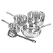 Chefmate® 8-pc. Cookware Set