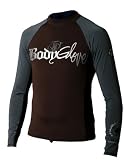  : Body Glove Deluxe Long Arm Lycra Rash Guard Shirt (Chocolae/Charcoal/Black, Xsmall)