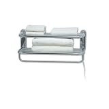 Warmrails Towel Shelf Wall Mounted Towel Warmer and Drying Shelf, Satin Nickel