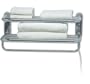 Warmrails Towel Shelf Wall Mounted Towel Warmer and Drying Shelf, Satin Nickel