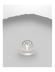 Tree Ring In 92.5 Sterling Silver