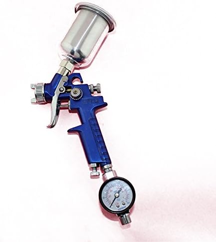 Ediyworld new 1.0mm HVLP Gravity Feed Air Paint Spray Gun Auto Painting With Regulator