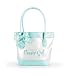 Mud Pie Wedding Something Blue Tote Bag, Flower Girl