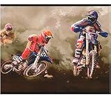 Motorcross - Dirt Bike Sports - 9" Wide Wall Paper Border