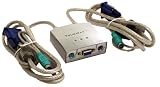 Electronics : Trueway 2 Port Auto PS/2 KVM Switch with Cables