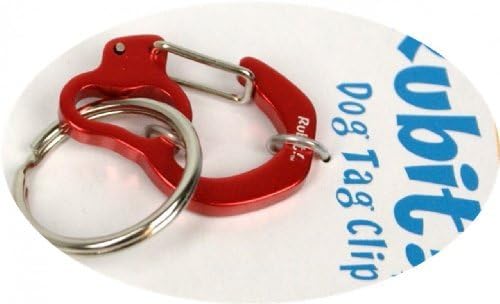 Rubit The Easy Dog Tag Curve Shape Switch Clip, Medium, 1.07-Inch Diameter, Red by Rubit