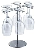 Screwpull Stainless-Steel Wine-Glass Drying Rack (6-Glass)