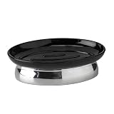 Black/Chrome Soap Dish