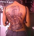 Dragon Temporary Large Tribal Body Tattoo 20"H x 11"W