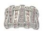 Art Deco Pink Ice CZ Ring
