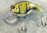 JLVLures Shallow Crankbait Olive Crawfish Glow : Diver Lures JLV Freshwater Smallmouth Steelhead Pike Salmon Trout Perch Whiper Mid Depth Walleye Casting Bass Hook Treble Bronze Boat Dock Brook Bay Little Stump River Trolling Weed Surface Topwater Shad