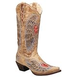 Ladies Corral Boot with Heart Peace Sign