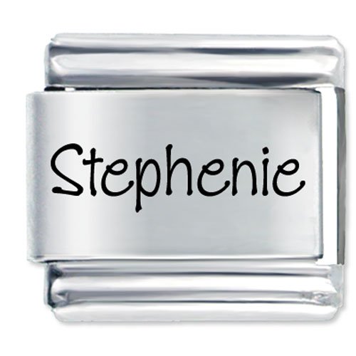 Name Stephenie Italian Charms Bracelet Link
