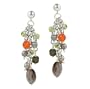 Sterling Silver and Gemstone Beaded Earrings