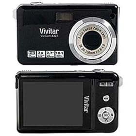 Vivitar ViviCam X327 - Digital camera - compact - 10.1 Mpix - optical zoom: 3 x - supported memory: MMC, SD, SDHC