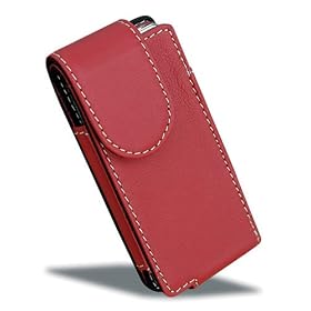 Covertec SX131/02 Luxury Leather Flip Case for the iPod Nano - Red