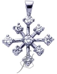0.55 Ct Round Cut Diamond Pendant 14K CUT:VERY GOOD SI2 With Chain