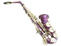 Cecilio Purple Lacquer Body and Gold Plated Keys Alto Saxophone Kit