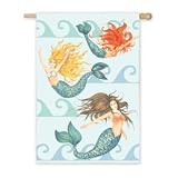 MERMAID print Banner GARDEN fabric FLAG YARD art NEW by Cypress Evergreen