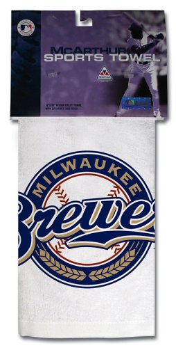 Milwaukee Brewers Sports Towel (White)