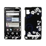 Dark Midnight Flowers Design Hard Cover Crystal Case for Motorola Droid 2 A ....