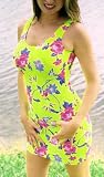 Flare Swim Dress Cover up Neon Paradise Small