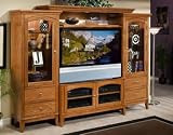 Harmony OakTV Entertainment Center- 4Piece Wall Unit w/ 50 TVC