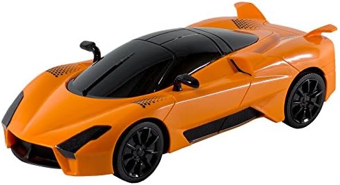 Durherm 1:18 Bump N' Go High Speed Racing Electric Car Toy Gift for Kids w/ Flashing Lights Music